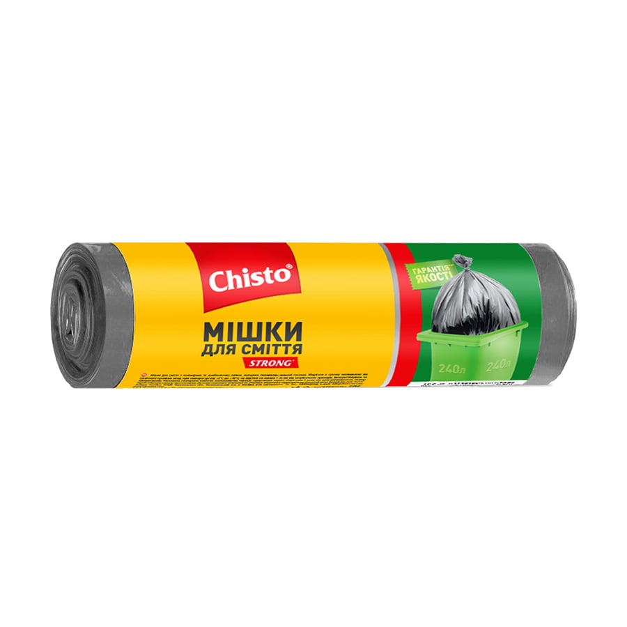 Мішки для сміття Chisto Strong 240 л, 5 шт